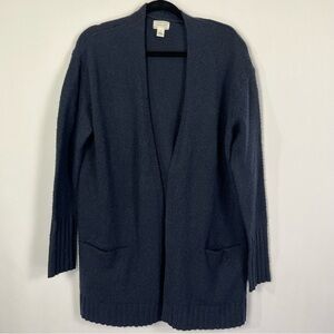2/$30 Caslon Everyday Open Front Cardigan Navy size Medium